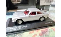 Модель 1/43 Peugeot 504 COUPE 1974 Silver, масштабная модель, Minichamps, scale43