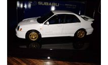 Subaru New Age Impreza WRX STI 2001, White. 1/43, масштабная модель, Autoart, scale43