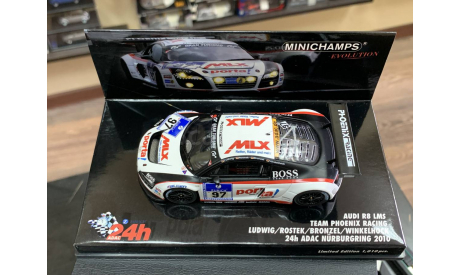 Audi R8 LMS ’24h ADAC Nürburgring 2010’ #97 Team Phoenix Racing, масштабная модель, Minichamps, scale43