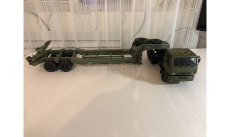 KAMAZ-65225 с полуприцепом чмзап-5247Г, масштабная модель, 1:43, 1/43