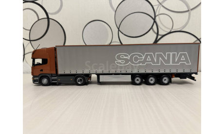 SCANIA R470 TOPLINE с п/п KRONE штора, масштабная модель, Minichamps, scale43