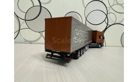 SCANIA R470 TOPLINE с п/п KRONE штора, масштабная модель, Minichamps, scale43