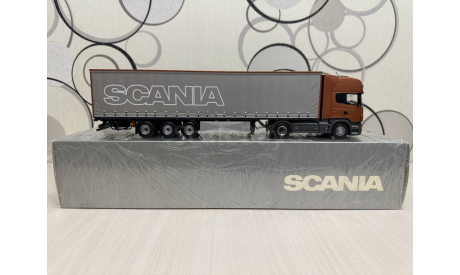 SCANIA R470 TOPLINE с п/п KRONE штора, масштабная модель, Minichamps, scale43