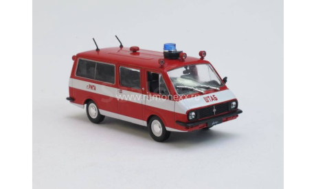 Раф 22034 «Пожарный». АнС №12., масштабная модель, Автомобиль на службе, журнал от Deagostini, scale43