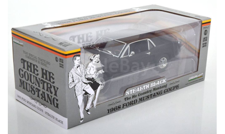 Ford Mustang Coupe ’The He’ Country Special 1968, масштабная модель, Greenlight Collectibles, scale18