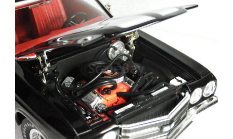 Chevy Chevelle SS (1970) black, масштабная модель, Chevrolet, ERTL (Auto World), 1:18, 1/18