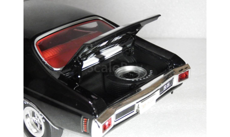 Chevy Chevelle SS (1970) black, масштабная модель, Chevrolet, ERTL (Auto World), 1:18, 1/18
