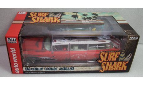 Cadillac Eldorado Ambulance Surf&Snake 1959, масштабная модель, ERTL (Auto World), scale18