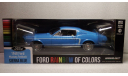 Ford Mustang Fastback Sierra Blue (Rainbow of Colors) 1968, масштабная модель, Greenlight Collectibles, 1:18, 1/18