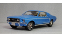 Ford Mustang Fastback Sierra Blue (Rainbow of Colors) 1968, масштабная модель, Greenlight Collectibles, 1:18, 1/18