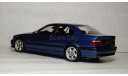 BMW M3 E36 (4-doors sedan) 1995 Estoril Blue, масштабная модель, OttoMobile, scale18