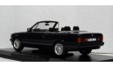 BMW 325i Cabriolet 1991 (E30) Blue metallic, масштабная модель, Norev, scale18