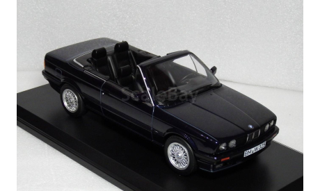 BMW 325i Cabriolet 1991 (E30) Blue metallic, масштабная модель, Norev, 1:18, 1/18
