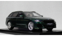 BMW Alpina B5 Touring 2023 (G31) Dark green, масштабная модель, GT Spirit, 1:18, 1/18