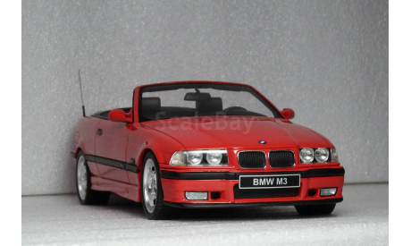 BMW M3 E36 Cabrio 1995 Red, масштабная модель, OttoMobile, scale18