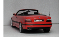 BMW M3 E36 Cabrio 1995 Red, масштабная модель, OttoMobile, scale18