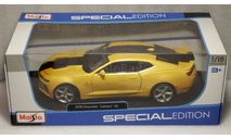 Chevrolet Camaro SS 2016, масштабная модель, Maisto, 1:18, 1/18