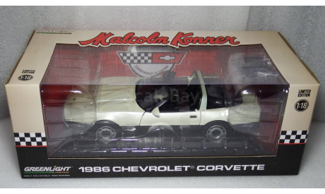 Chevrolet Corvette 1986 Malcolm Conner, масштабная модель, Greenlight Collectibles, scale18