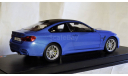 BMW M4 (F82) Coupe 2014 blue metallic, масштабная модель, Paragon Models, scale18