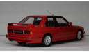 BMW M3 E30 1989 Brilliant Red / Otto, масштабная модель, OttoMobile, 1:18, 1/18