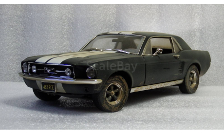 Ford Mustang Coupe 1967 dirty version, масштабная модель, Greenlight Collectibles, 1:18, 1/18