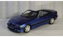 BMW M3 E36 Cabrio 1995 Estoril Blue, масштабная модель, OttoMobile, 1:18, 1/18