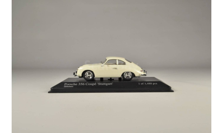 Porsche 356 Coupe Stuttgart 1954, масштабная модель, Minichamps, scale43