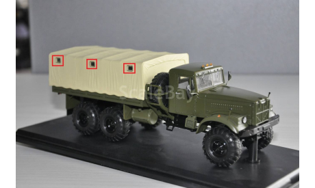 КРАЗ-214/255Б кузов с тентом, масштабная модель, AVD Models, scale43