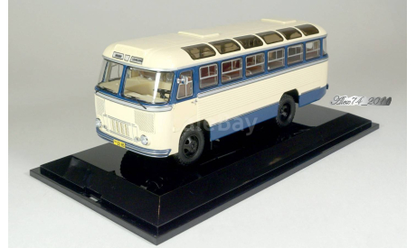 ПАЗ 652 1958 маршрут ’Киев - Аэропорт Жуляны’ бежево-синий Тираж 96 шт DIP Models  1:43 165201, масштабная модель, 1/43