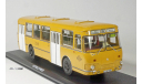 04018B ЛиАЗ-677М с номерами и маршрутом, охра/белый Classicbus 1:43, масштабная модель, scale43
