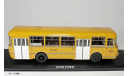 04018B ЛиАЗ-677М с номерами и маршрутом, охра/белый Classicbus 1:43, масштабная модель, scale43