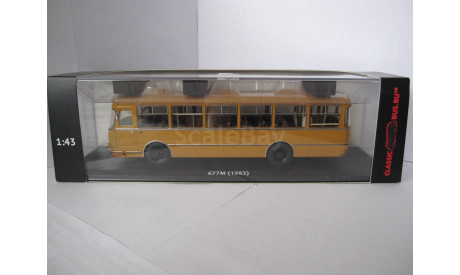 1:43  Classicbus   ЛиАЗ  677М (1983), охра  04018  С РУБЛЯ!, масштабная модель, scale43