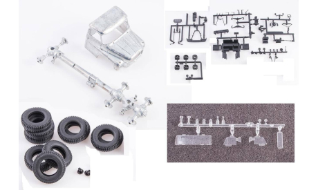 Набор для сборки Шасси Tatra 148 6*6, сборная модель автомобиля, ЗИЛ, AVD Models, scale43