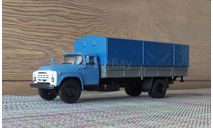 ЗИЛ-130ГУ с тентом, поздняя облицовка, кабина синяя/серый кузов, масштабная модель, Конверсии мастеров-одиночек, scale43