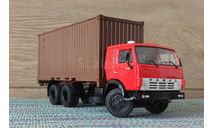КамАЗ-53212 контейнеровоз, красная кабина/коричневый контейнер, масштабная модель, Конверсии мастеров-одиночек, scale43