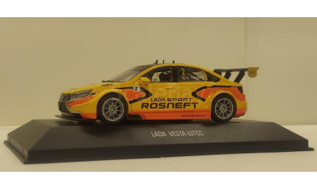!!! УЦЕНКА LADA VESTA WTCC вариант 1, масштабная модель, Автолегенды СССР журнал от DeAgostini, scale43
