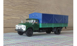 ЗИЛ-130ГУ с тентом, ранняя облицовка, кабина оливковая/зеленый кузов