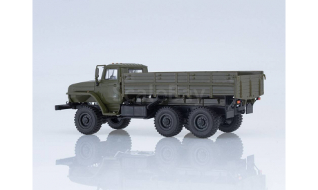 УРАЛ-43202-31 длинный нос (двигатель ЯМЗ-238 ), хаки, масштабная модель, НАШИ ГРУЗОВИКИ, scale43