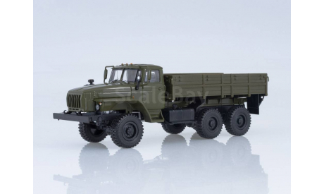 УРАЛ-43202-31 длинный нос (двигатель ЯМЗ-238 ), хаки, масштабная модель, НАШИ ГРУЗОВИКИ, scale43