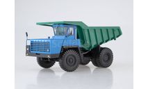 БелАЗ-540А синий/зеленый, масштабная модель, Автолегенды СССР журнал от DeAgostini, scale43