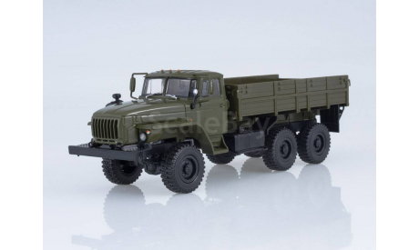 УРАЛ-43202-31 длинный нос (двигатель ЯМЗ-238 ), хаки, масштабная модель, НАШИ ГРУЗОВИКИ, scale43