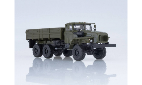 УРАЛ-43202-31 длинный нос (двигатель ЯМЗ-238 ), хаки, масштабная модель, НАШИ ГРУЗОВИКИ, scale43