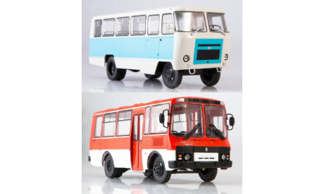 2 модели Кубань-Г1А1-О2+ПАЗ 3205, масштабная модель, MODIMIO, scale43