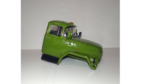 Кабина в сборе ЗиЛ - 131, 1/43 зелёная, запчасти для масштабных моделей, DeAgostini, scale43