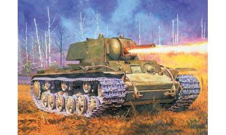 КВ-8 Тяжелый огнеметный танк 1942 г., сборные модели бронетехники, танков, бтт, 1:35, 1/35, Восточный Экспресс