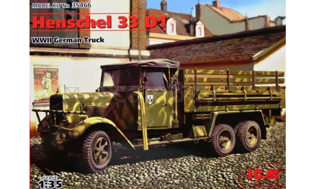 Hs 33 D1, немецкий грузовой автомобиль, 2МВ, сборная модель автомобиля, scale35, ICM