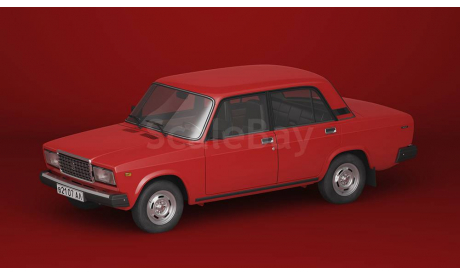 ВАЗ-2107, масштабная модель, Автолегенды СССР журнал от DeAgostini, scale43