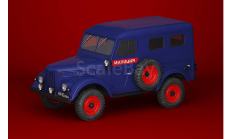 ГАЗ-69 МИЛИЦИЯ, масштабная модель, Автолегенды СССР журнал от DeAgostini, scale43