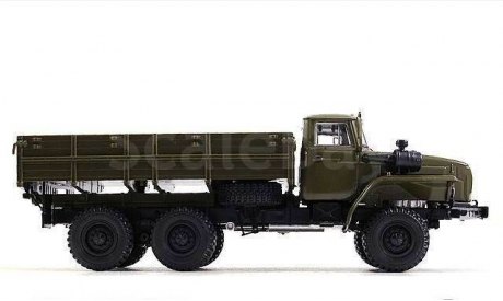 УРАЛ-43202-31 длинный нос (двигатель ЯМЗ-238 ), хаки, масштабная модель, НАШИ ГРУЗОВИКИ, scale43