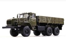 УРАЛ-43202-31 длинный нос (двигатель ЯМЗ-238 ), хаки, масштабная модель, НАШИ ГРУЗОВИКИ, scale43